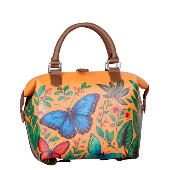 Printed Leather 3-in-1 Convertible Top Handle Crossbody Bag for Women- Daily Use - Picture 14 of 16